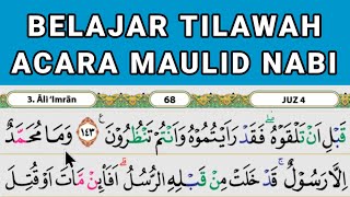 Belajar Tilawah Surah Ali Imran ( acara maulid nabi )