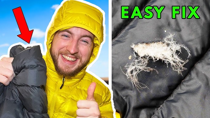 How to Repair A North Face Down Jacket - #northface #downjacket 