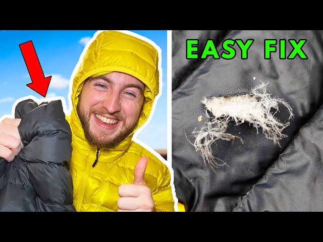 How To REPAIR a Down Jacket with Rips or Tears (EASY) 