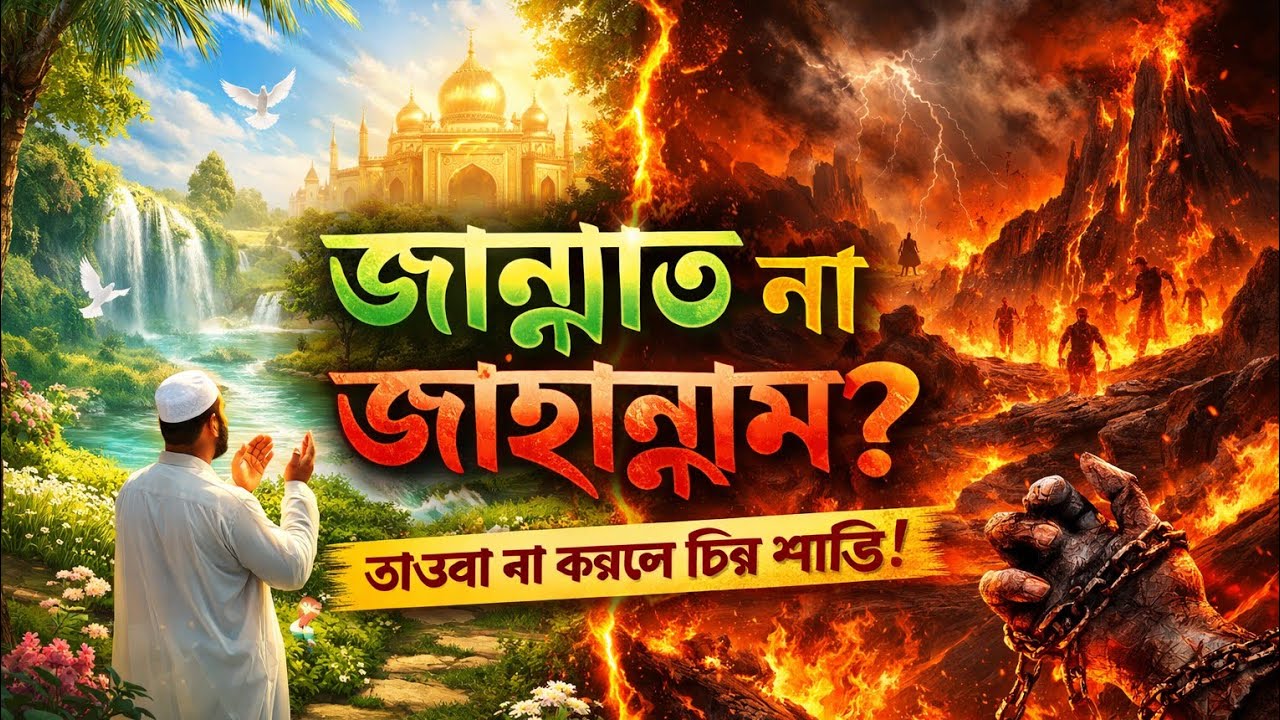 হাশেম মিডিয়া  এখন লাইভ!জান্নাত না জাহান্নাম? আজই সিদ্ধান্ত নিন | হৃদয় কাঁপানো আলোচনা