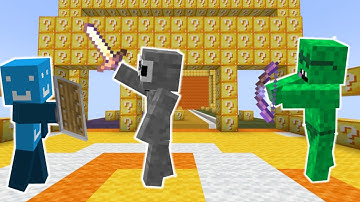 This Minecraft Lucky Block Race is INSANE