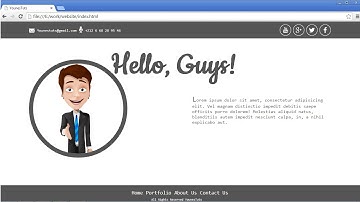 #درس تصميم موقع شخصي بسيط ب HTML/CSS  الجزء الأول