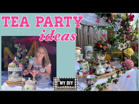 Garden Tea Party | Backyard Party | Tea Party Ideas |  Sweet 16 Party Ideas | ON THE BUDGET