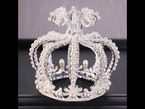Свадебная корона серебряного
