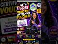 Free Microsoft Certification Voucher | AI SKILLS FEST 2026 #shorts #microsoft #certification