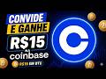 🚨 URGENTE: Ganhe R$15 em Bitcoin na Coinbase (Convide e Ganhe)