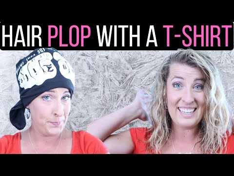 Hair Plop with a T-Shirt | Hair Plopping Tutorial | Enhance Your Natural Curls