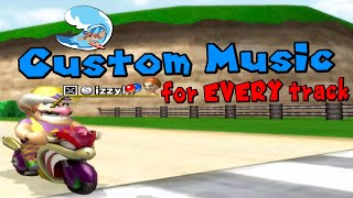 how to use custom music PER TRACK with wave kart wii