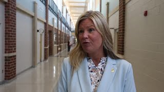 Henrico schools superintendent Amy Cashwell speaks about students coming back