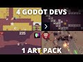 Four Godot Developers Jam Off the Same Art Pack (w/ PlugWorld, Picster, and Artindi)