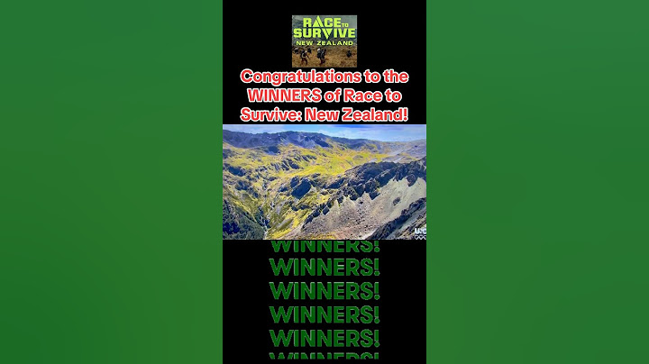Congratulations to the Winners of Race to Survive New Zealand!