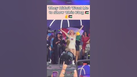 This Palestine Flag Sparks Backlash at Live Show 🎶🎤 #youtubeshorts #shortsfeed #shorts #trending
