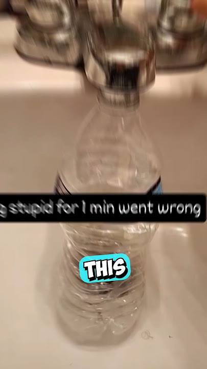 How Much Water Fits In a Plastic Bottle? 😳 (@mayonna85/IG)