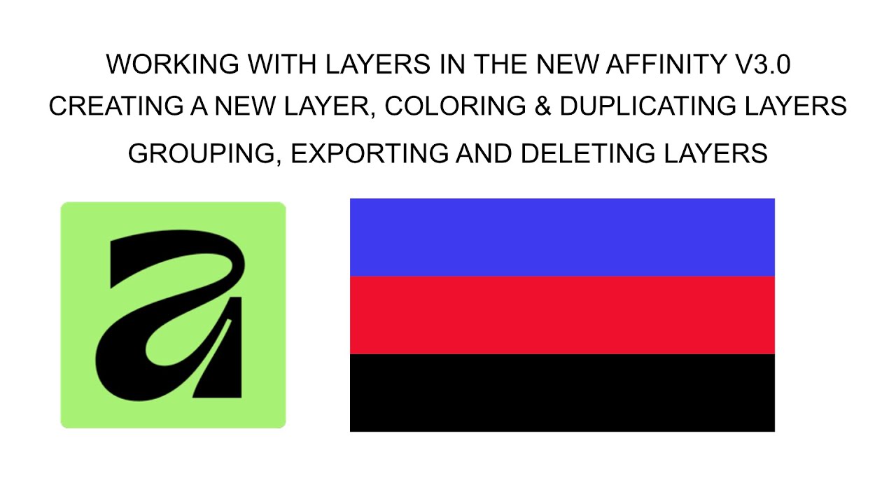 Working With Layers in the New Affinity Version 3 - YouTube