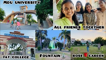 Life in girls pg😁 // tour to mdu college Rohtak// jaat college exterior