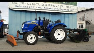 Купить Трактор коммунальный Dongfeng-244 (Донгфенг-244) с отвалом и щеткой minitrak.com.ua Купить Трактор коммунальный Dongfeng-244 (Донгфенг-244) с отвалом и щеткой minitrak.com.ua