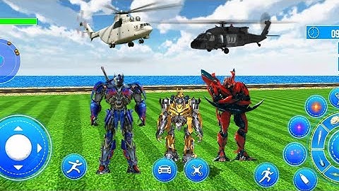 Robot Car Drone Transform Game - Android Gameplay