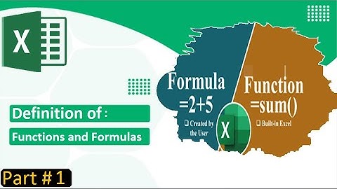 Ms Excel Full Tutorial Class # 36 Functions & Formulas Part# 1 in Pashto | Excel Functions & Formula