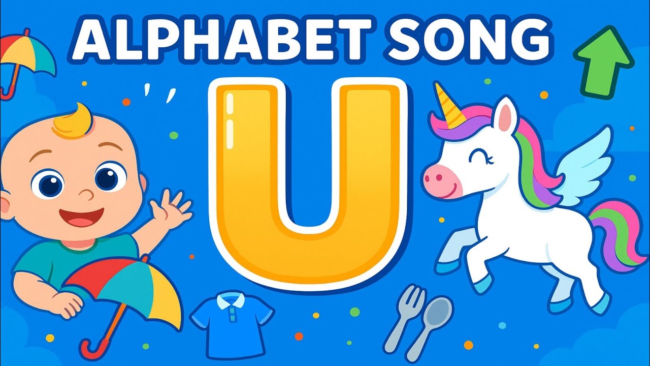 U Alphabet Song for Kids | Learn Words That Start With U | Toonzy ...