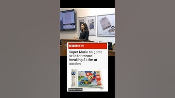 Did you own a Super Mario 64 game ? Video from Heritage Auctions youtube #n64 #supermario #mario