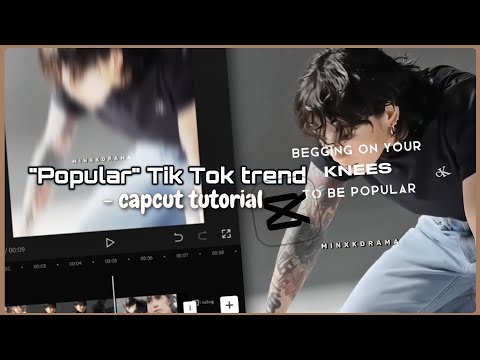 "Begging on her knees to be popular" trend tutorial- Capcut