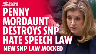 Penny Mordaunt destroys SNP new Hate Speech Law