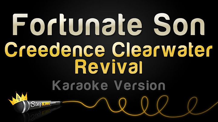 Fortunate Son Karaoke version - Karaoke performance video thumbnail