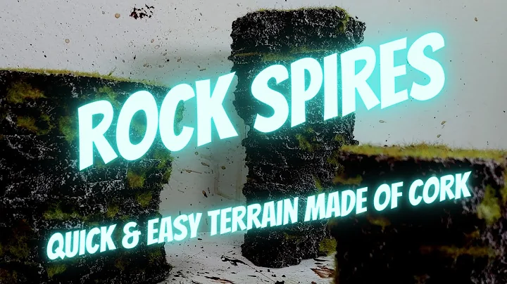 Rock Spires Terrain Tutorial - Quick & Easy Cork Tabletop Scenery - Warhammer 40K Post Apocalyptic