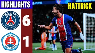 PSG vs. Slovan Bratislava 6-1 | Highlights | Ferran Torres Hattrick | UEFA Champions League 2026/27