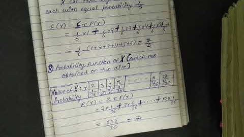 Mathematical expectation example 2 in probability and statistics