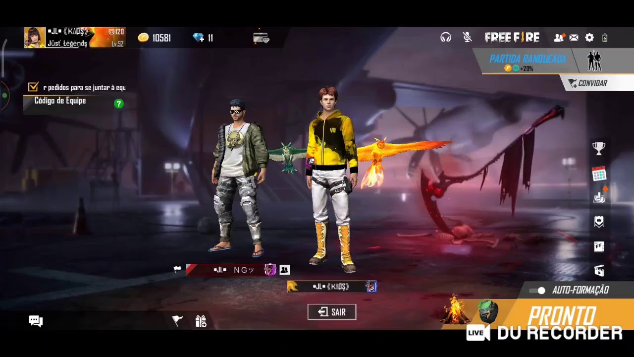 Junte Se A Minha Live De Free Fire Na Booyah Youtube
