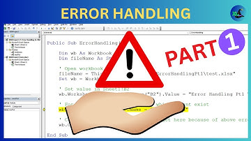 Error Handling In Excel VBA - Part 1