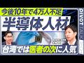 【今後10年で4万人不足。半導体人材をどう育てるか？】全国の大学で半導体分野を強化／なぜ人材が枯渇したのか？／高専で学ぶメリット／半導体人材の就職先とキャリア／台湾では医者の次に人気