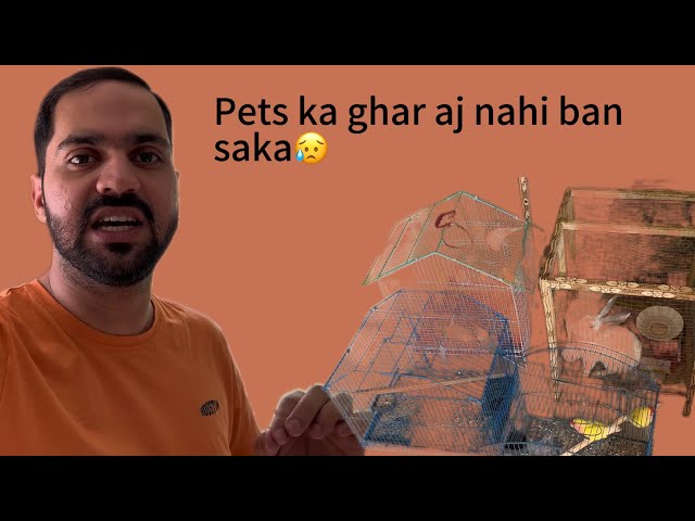 Aj pets ka ghar nahi ban saka || Faizan naraz ho gya || @faranvlogs class=