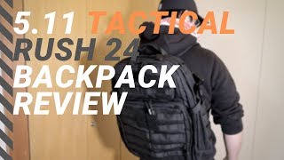 5.11 Tactical Rush 24 Backpack Review - YouTube