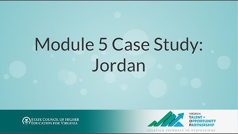 Module 5 Case Study: Jordan