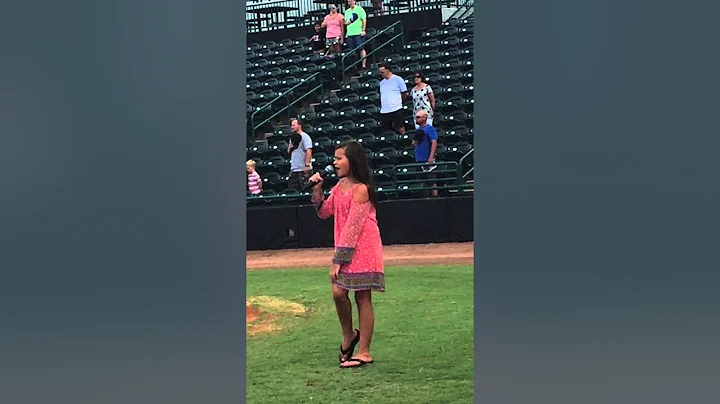 National Anthem-Hickory Crawdads. Sydney Stevenson