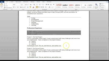 MS Word Tip: Setting Tab Spaces