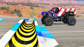 Cars vs Upside Down Speed Bumps #13 | BeamNG.DRIVE
