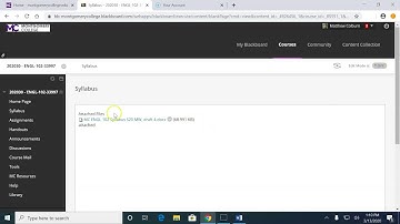 Blackboard for Instructors:  Uploading Your Syllabus