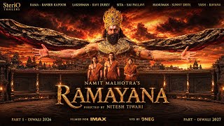 RAMAYANA TEASER TRAILER | NAVRATRI SPECIAL 2026 | Ranbir Kapoor, Yash, Sai Pallavi, Sunny Deol 