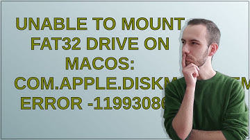 Unable to mount FAT32 drive on macOS: com.apple.DiskManagement.disenter error -119930868