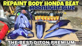 REPAINT BODY HONDA BEAT MOONLIGHT BLUE - DITON PREMIUM TERBAIKKKKK🔥