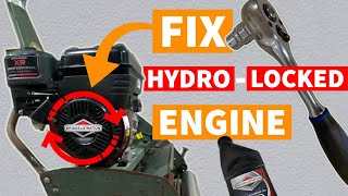 How to fix Small Engine, hydraulic locked (hydrolocked) with fuel. Briggs&Stratton/ Scott Bonnar