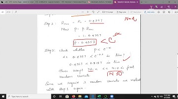 Random Variate Generation Part 4 Acceptance Rejection Technique Poission Distribution