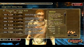 Lets play DDO, Character creation, FCOD