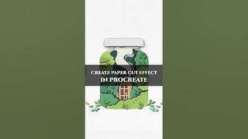 Create Paper Cut Effect | In Procreate🌟#shorts #tutorial