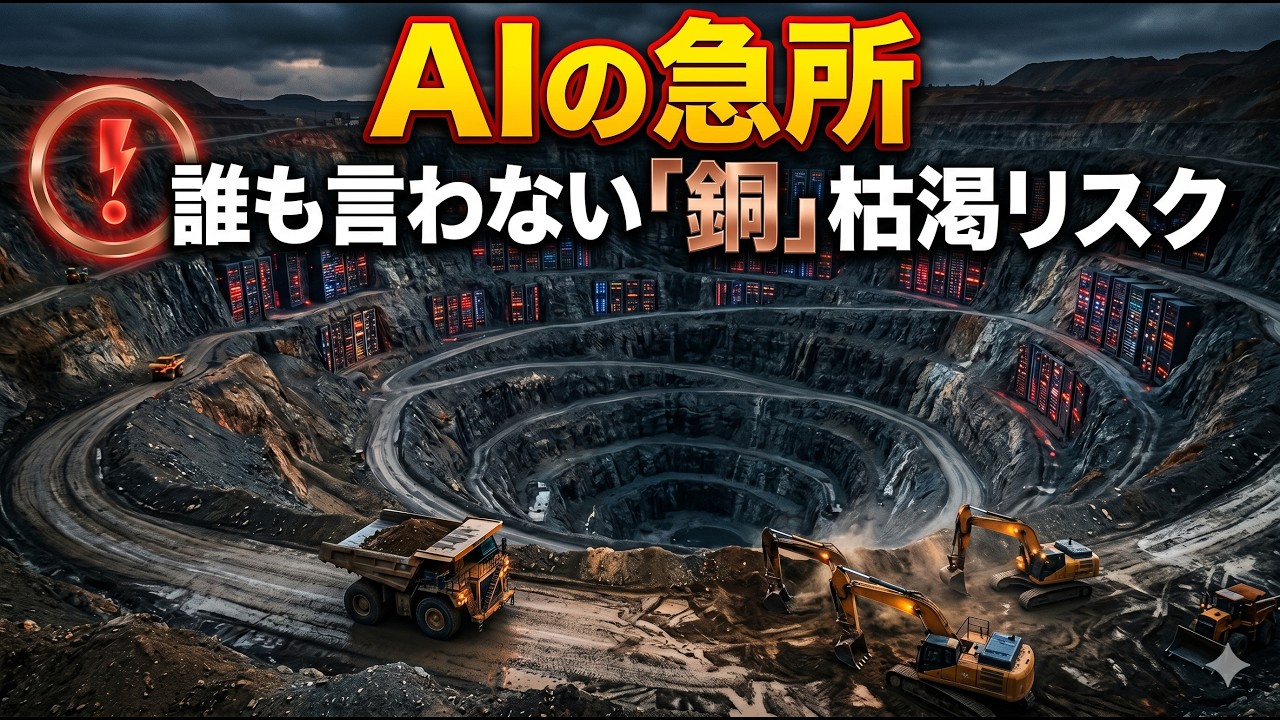 半導体の次は「銅」。AIデータセンター爆増で枯渇する戦略物資と注目銘柄