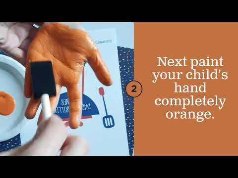 Handprint Daddy’s Grilling Partner Keepsake w/free printable - YouTube
