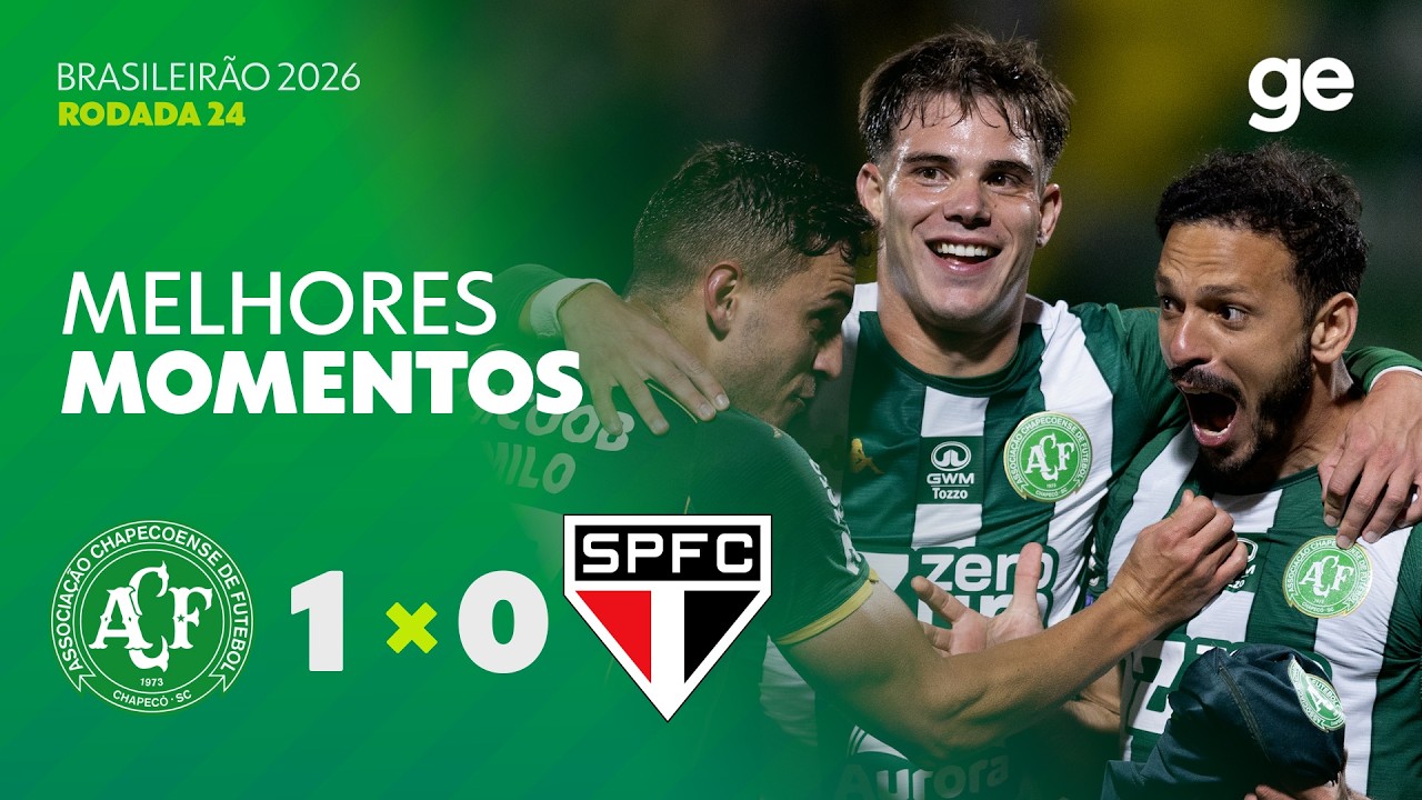 CHAPECOENSE 1 X 0 SÃO PAULO | MELHORES MOMENTOS | 24ª RODADA | BRASILEIRÃO 2026 | ge.globo
